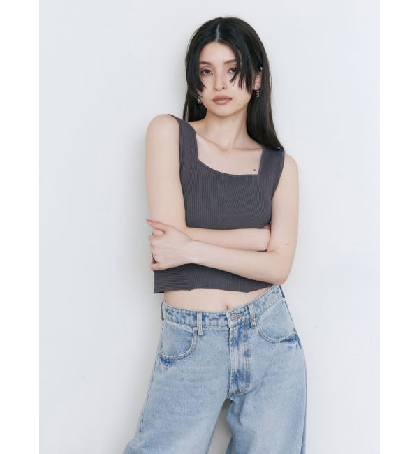 MURUA「デザインリブタンク」|ニット・セーター|