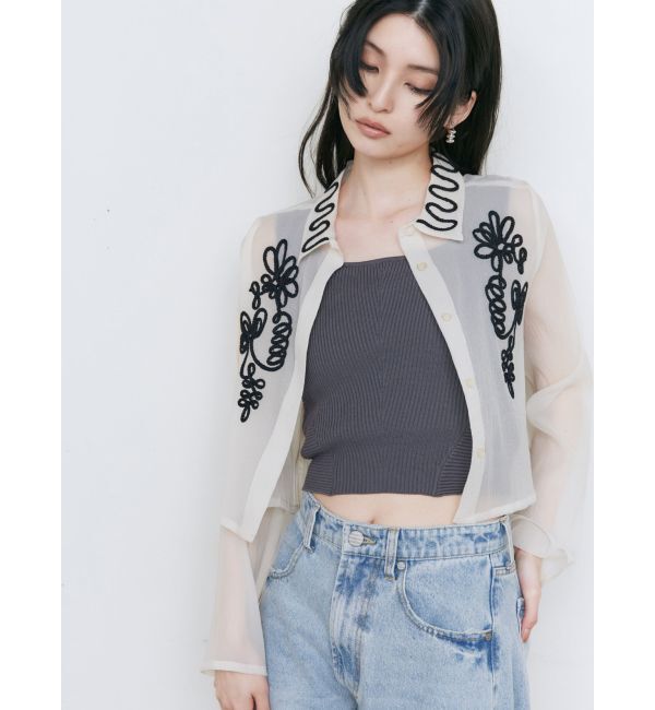 MURUA「デザインリブタンク」|ニット・セーター|