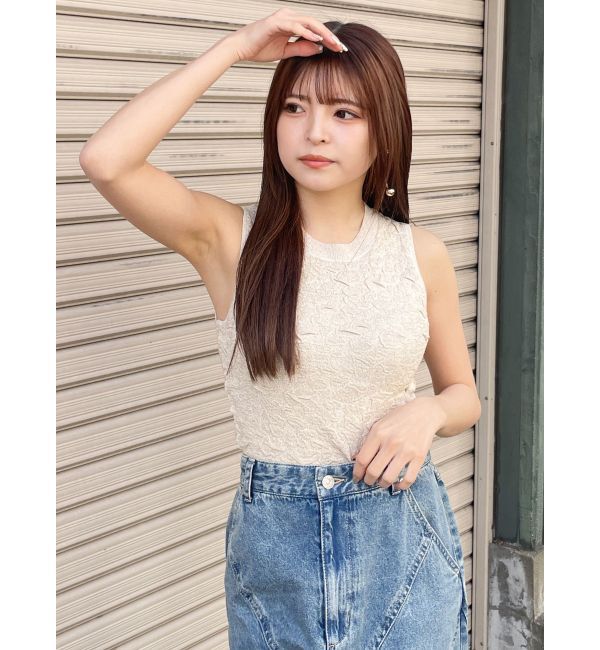 MURUA「ラメジャガードニットタンク」|ニット・セーター|