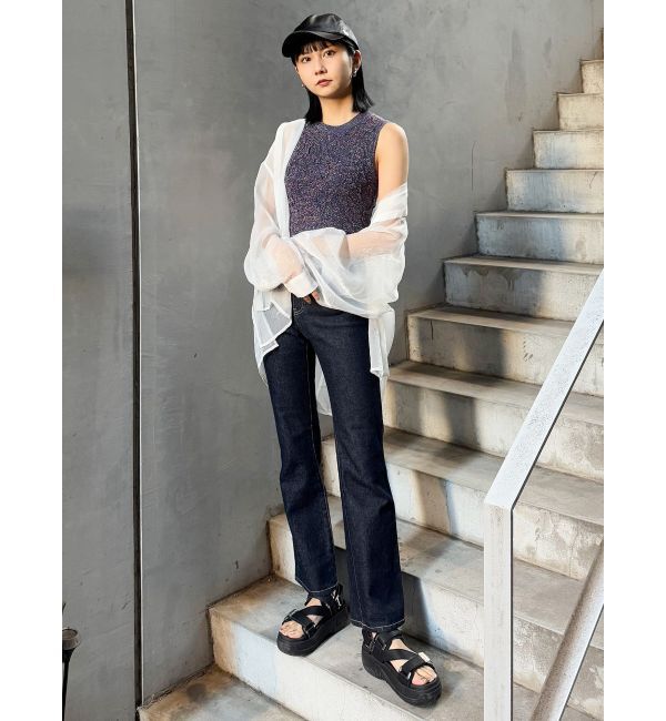 MURUA「ラメジャガードニットタンク」|ニット・セーター|
