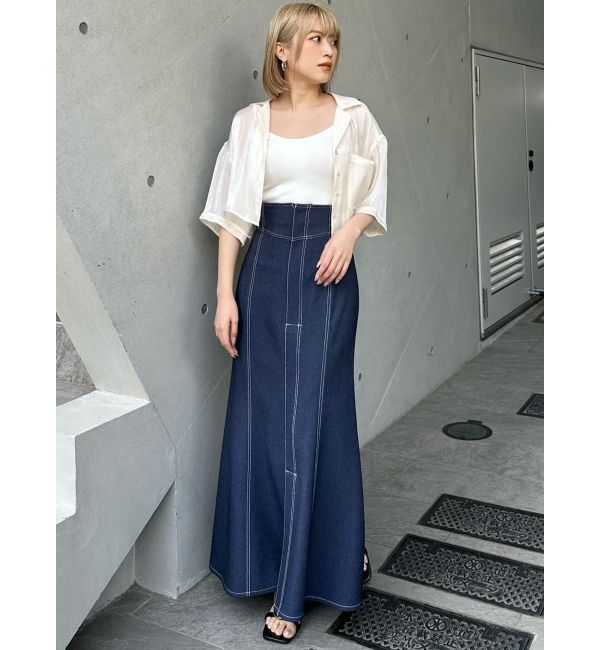 MURUA「デニムライクステッチスカート」|スカート|