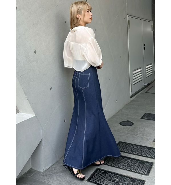 MURUA「デニムライクステッチスカート」|スカート|