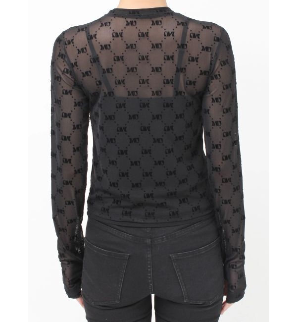 MURUA「フロッキーモノグラムシアートップス」|Tシャツ・カットソー|