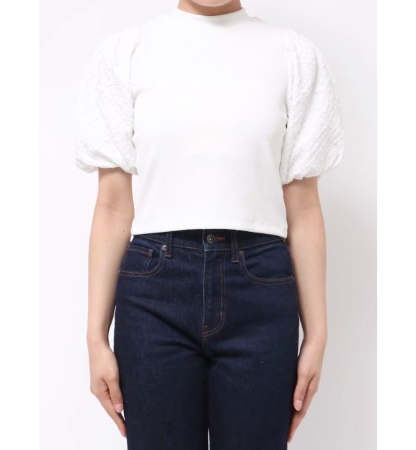 MURUA「テレコドッキングジャガードトップス」|Tシャツ・カットソー|