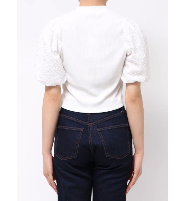 MURUA「テレコドッキングジャガードトップス」|Tシャツ・カットソー|