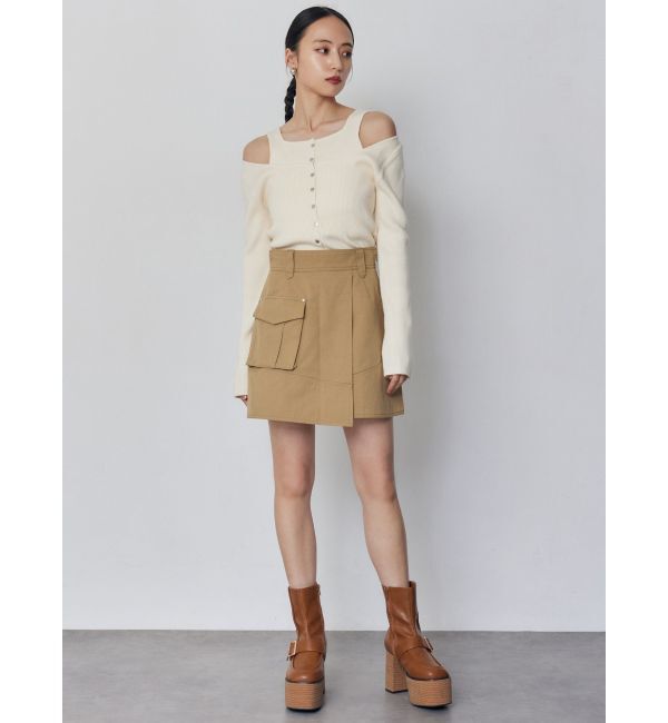 MURUA「フロントボタンデザインニット」|ニット・セーター|