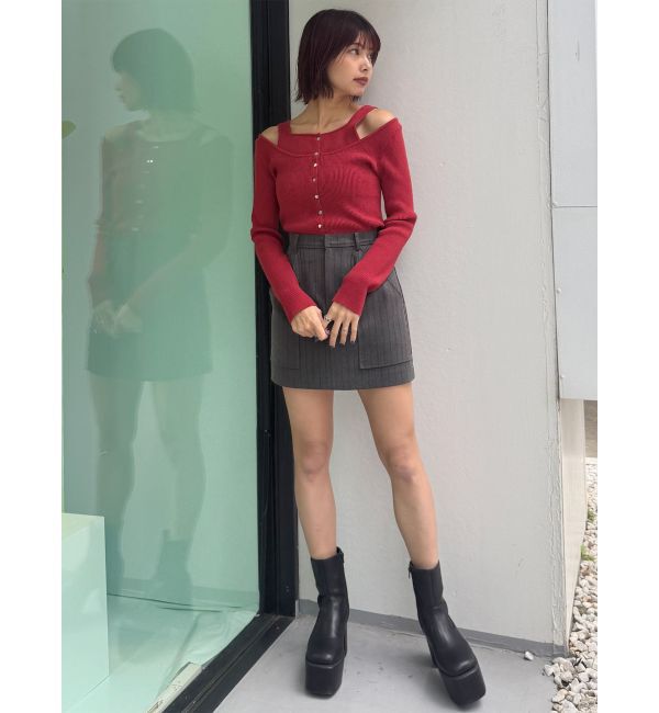 MURUA「フロントボタンデザインニット」|ニット・セーター|