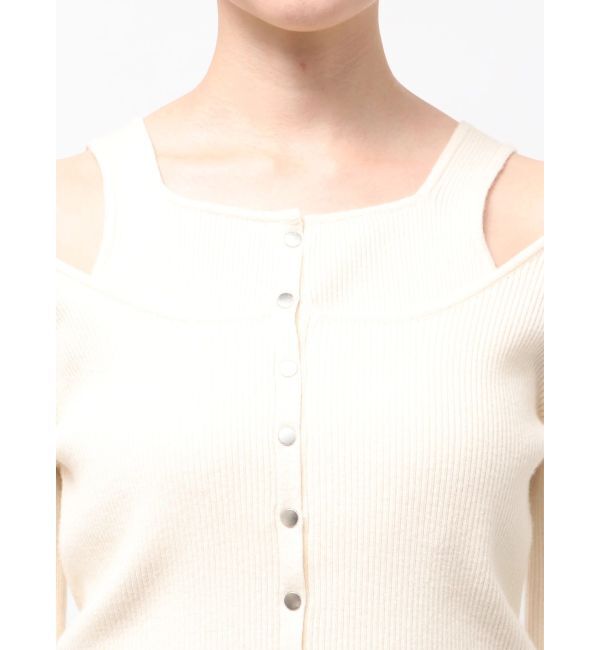 MURUA「フロントボタンデザインニット」|ニット・セーター|