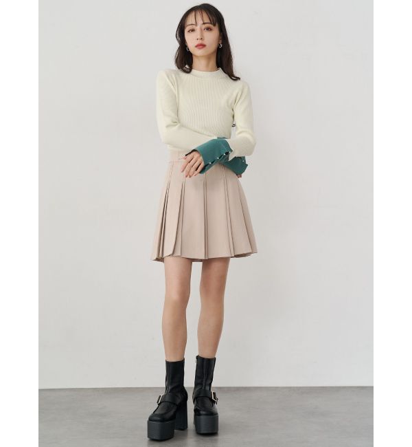MURUA「ダブルプリーツミニスカート【セット販売対象】」|スカート|