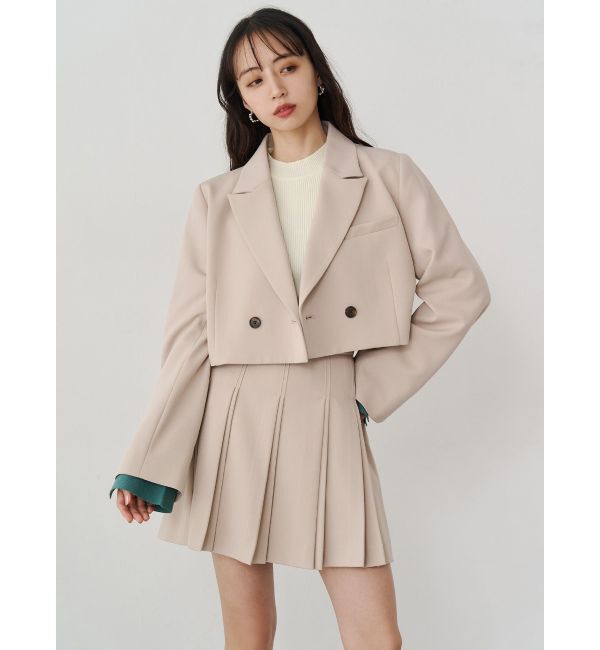 MURUA「ダブルプリーツミニスカート【セット販売対象】」|スカート|