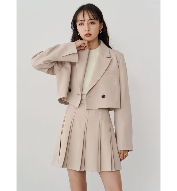 MURUA「ダブルプリーツミニスカート【セット販売対象】」|スカート|