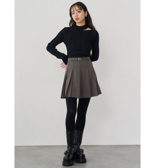 MURUA「ダブルプリーツミニスカート【セット販売対象】」|スカート|