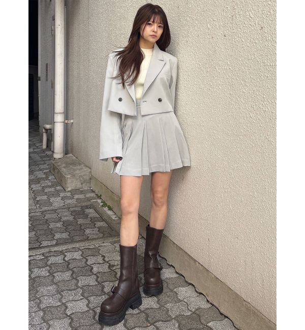 MURUA「ダブルプリーツミニスカート【セット販売対象】」|スカート|