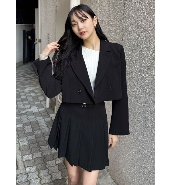 MURUA「ダブルプリーツミニスカート【セット販売対象】」|スカート|