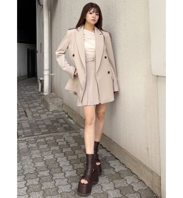 MURUA「ダブルプリーツミニスカート【セット販売対象】」|スカート|