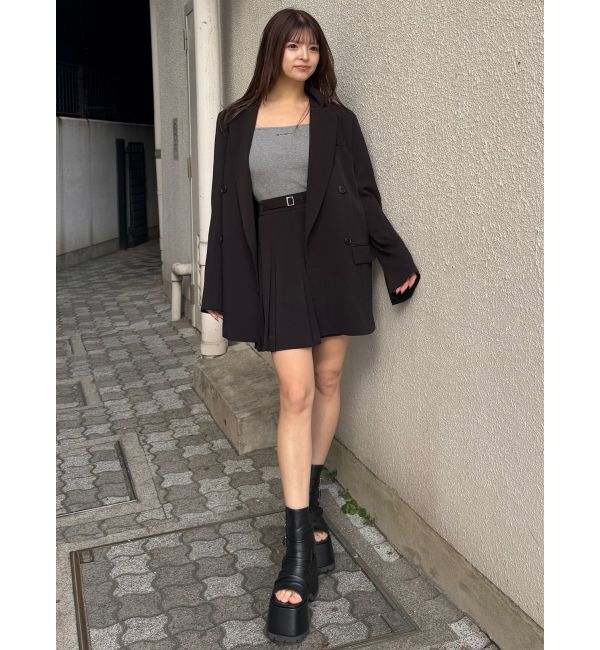 MURUA「ダブルプリーツミニスカート【セット販売対象】」|スカート|