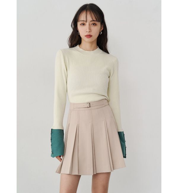 MURUA「ダブルプリーツミニスカート【セット販売対象】」|スカート|