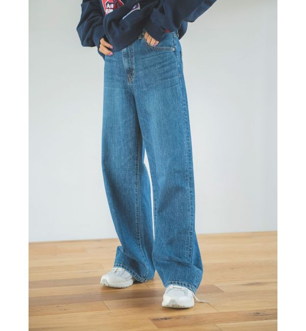 Ungrid「ハイウエストオーガニックコットンルーズデニム」|デニム|