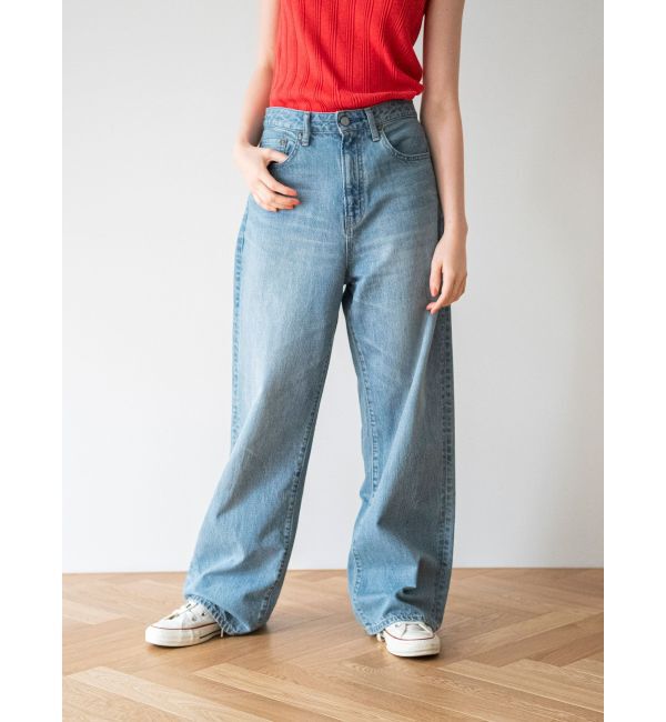 Ungrid「ハイウエストオーガニックコットンルーズデニム」|デニム|