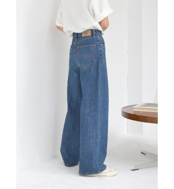 Ungrid「ハイウエストオーガニックコットンルーズデニム」|デニム|