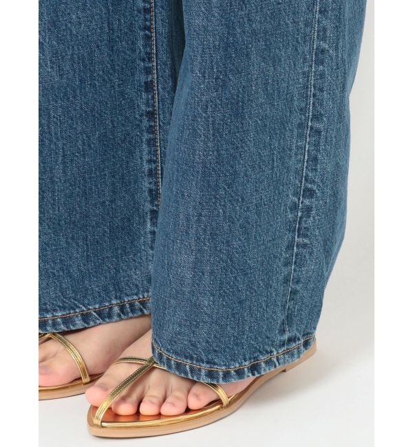 Ungrid「ハイウエストオーガニックコットンルーズデニム」|デニム|