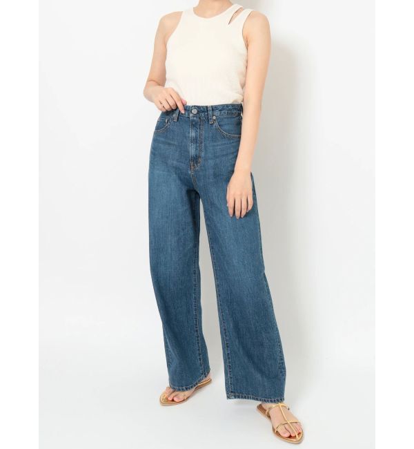 Ungrid「ハイウエストオーガニックコットンルーズデニム」|デニム|