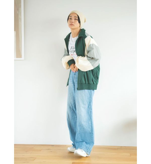 Ungrid「ハイウエストオーガニックコットンルーズデニム」|デニム|