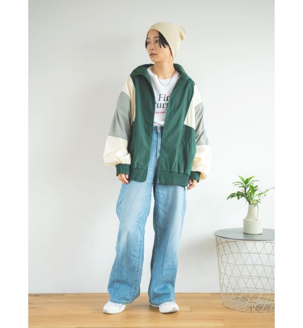 Ungrid「ハイウエストオーガニックコットンルーズデニム」|デニム|