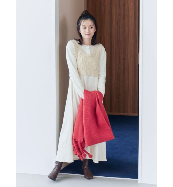 Ungrid「ニットレイヤードワンピース」|ワンピース|