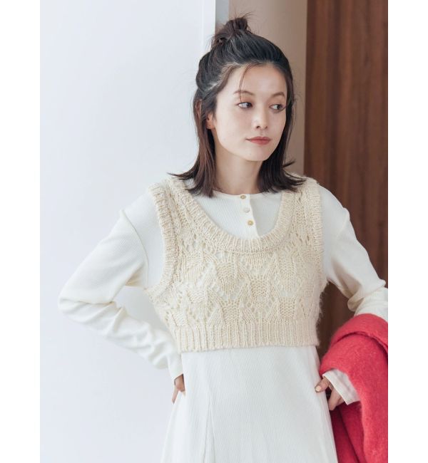 Ungrid「ニットレイヤードワンピース」|ワンピース|