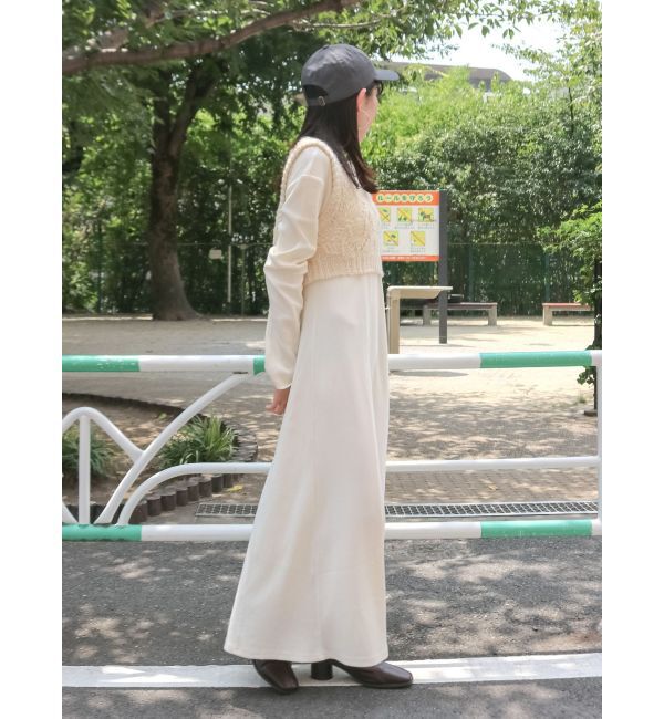 Ungrid「ニットレイヤードワンピース」|ワンピース|