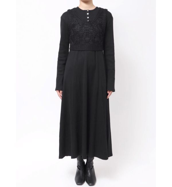 Ungrid「ニットレイヤードワンピース」|ワンピース|