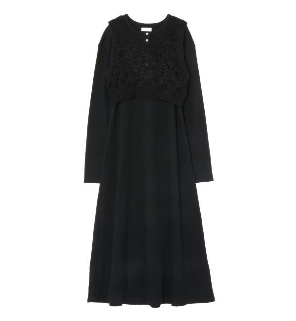 Ungrid「ニットレイヤードワンピース」|ワンピース|
