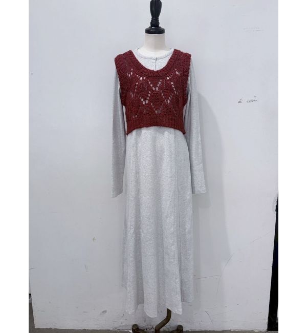 Ungrid「ニットレイヤードワンピース」|ワンピース|