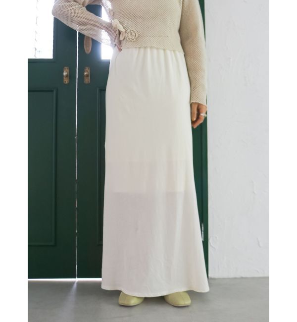 Ungrid「カシミヤ混アイラインスカート」|スカート|