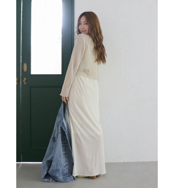 Ungrid「カシミヤ混アイラインスカート」|スカート|