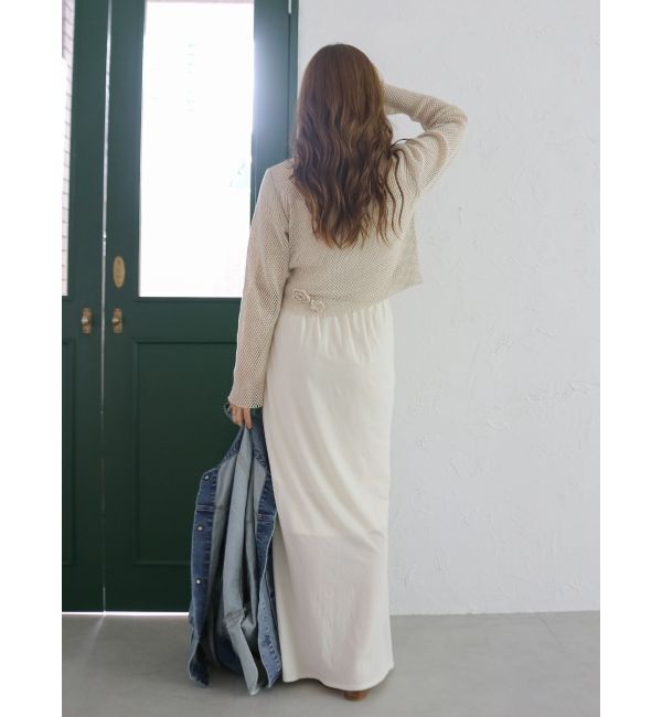 Ungrid「カシミヤ混アイラインスカート」|スカート|