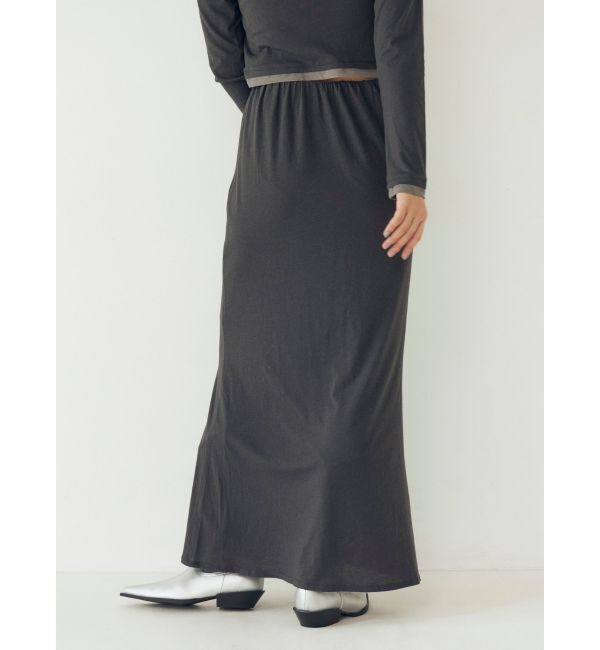 Ungrid「カシミヤ混アイラインスカート」|スカート|
