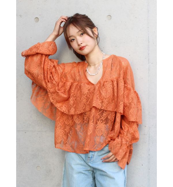 Ungrid「フリルデザインブラウス」|シャツ・ブラウス|