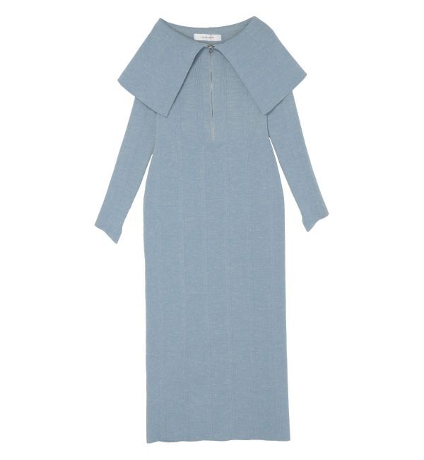 LAGUNAMOON「ビッグカラーフロントZIPワンピース」|ワンピース|