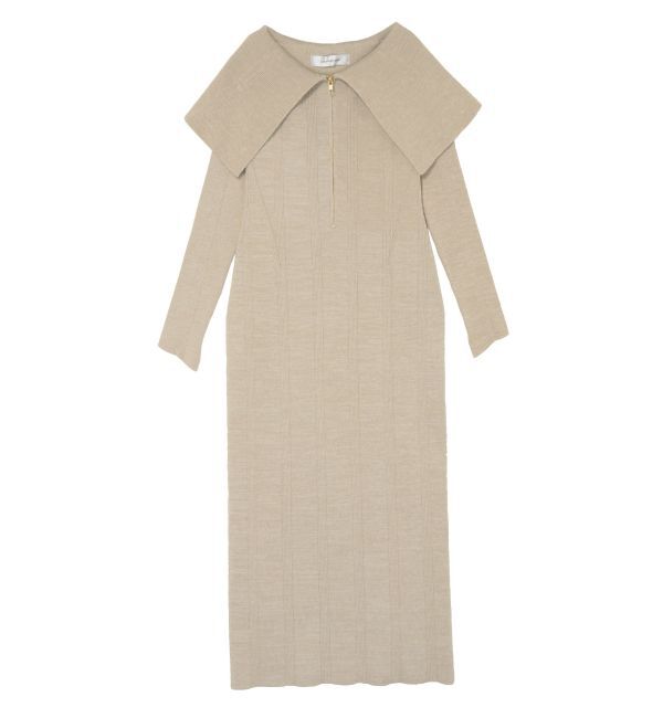 LAGUNAMOON「ビッグカラーフロントZIPワンピース」|ワンピース|