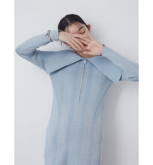 LAGUNAMOON「ビッグカラーフロントZIPワンピース」|ワンピース|