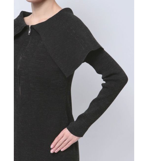 LAGUNAMOON「ビッグカラーフロントZIPワンピース」|ワンピース|