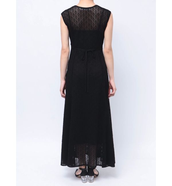 LAGUNAMOON「レース編みパイピングニットワンピース」|ワンピース|