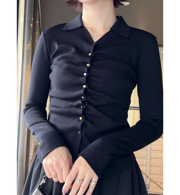 LAGUNAMOON「ギャザーデザインニット&times;スカートセットアップ」|ワンピース|