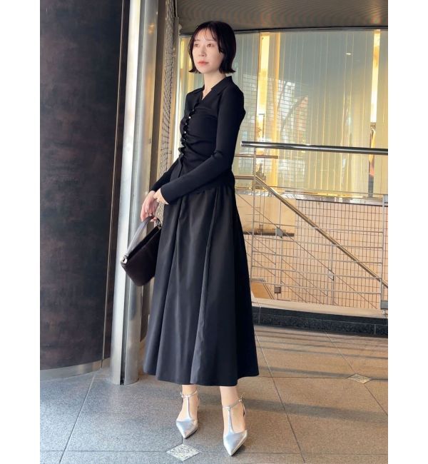 LAGUNAMOON「ギャザーデザインニット&times;スカートセットアップ」|ワンピース|