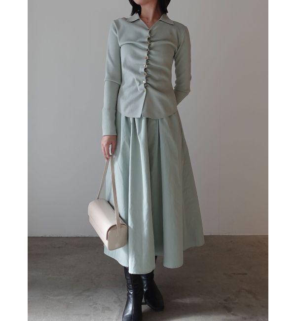 LAGUNAMOON「ギャザーデザインニット&times;スカートセットアップ」|ワンピース|