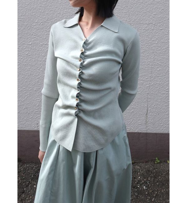 LAGUNAMOON「ギャザーデザインニット&times;スカートセットアップ」|ワンピース|ミントグリーン