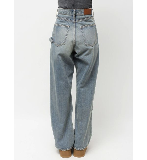 EVRIS「リベットペインターワイドデニムパンツ」|デニム|