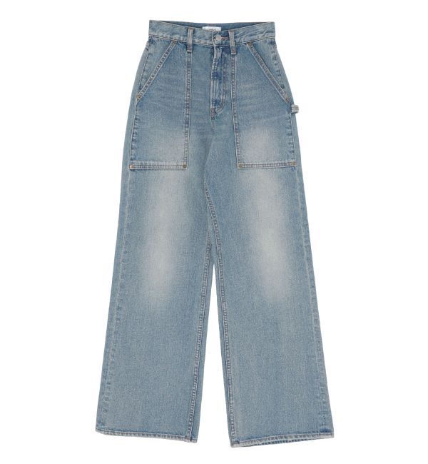 EVRIS「リベットペインターワイドデニムパンツ」|デニム|